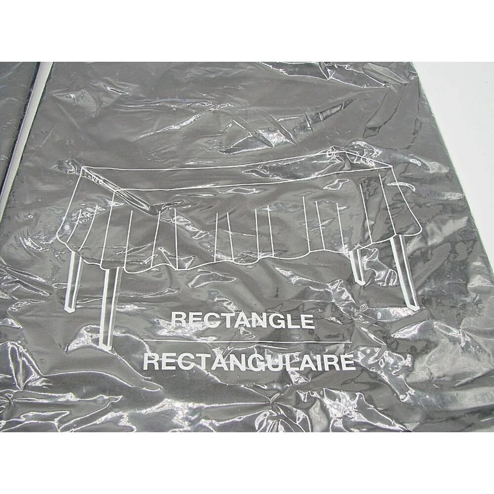 NEW Lot 2 Black Party Plastic Table Covers Rectangular Shaped Size 54x108
